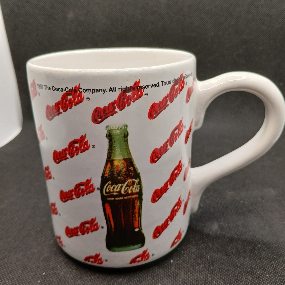 Coca-Cola All Over 4" Coffee Cup Mug A1